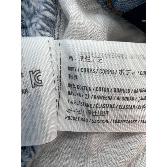 Abercrombie & Fitch Curve Love The Mom High Rise Cutoff Denim Shorts 36/22 - Picture 5 of 6